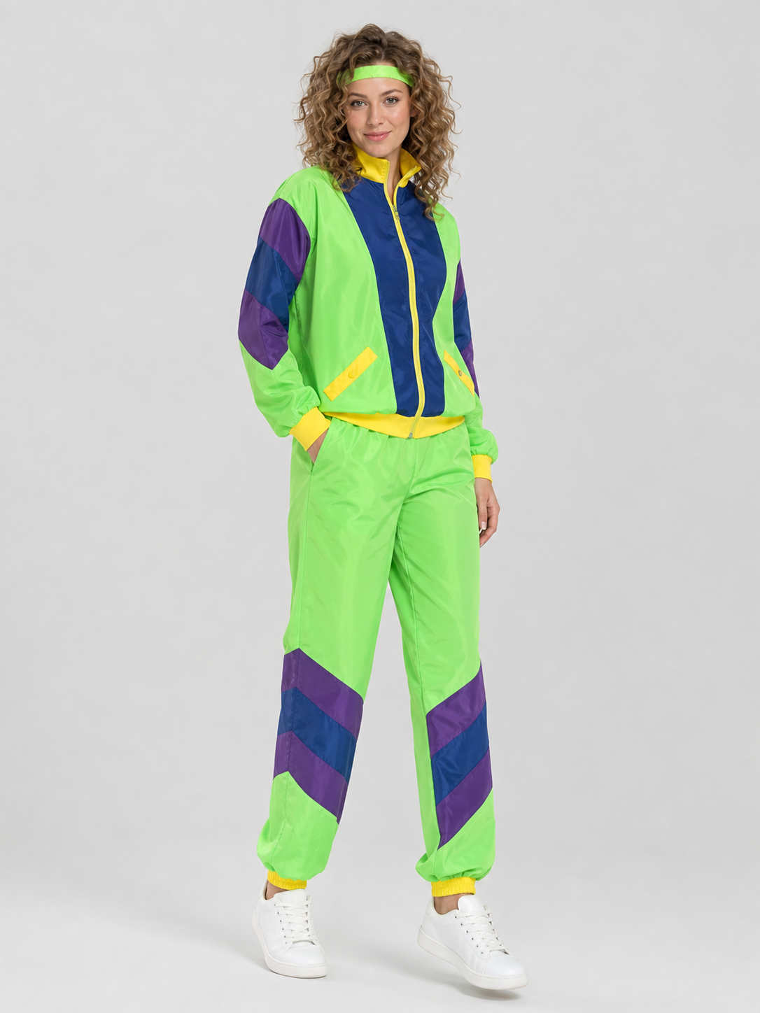 Retro Disco Costume with Jacket, Pants, and Headband