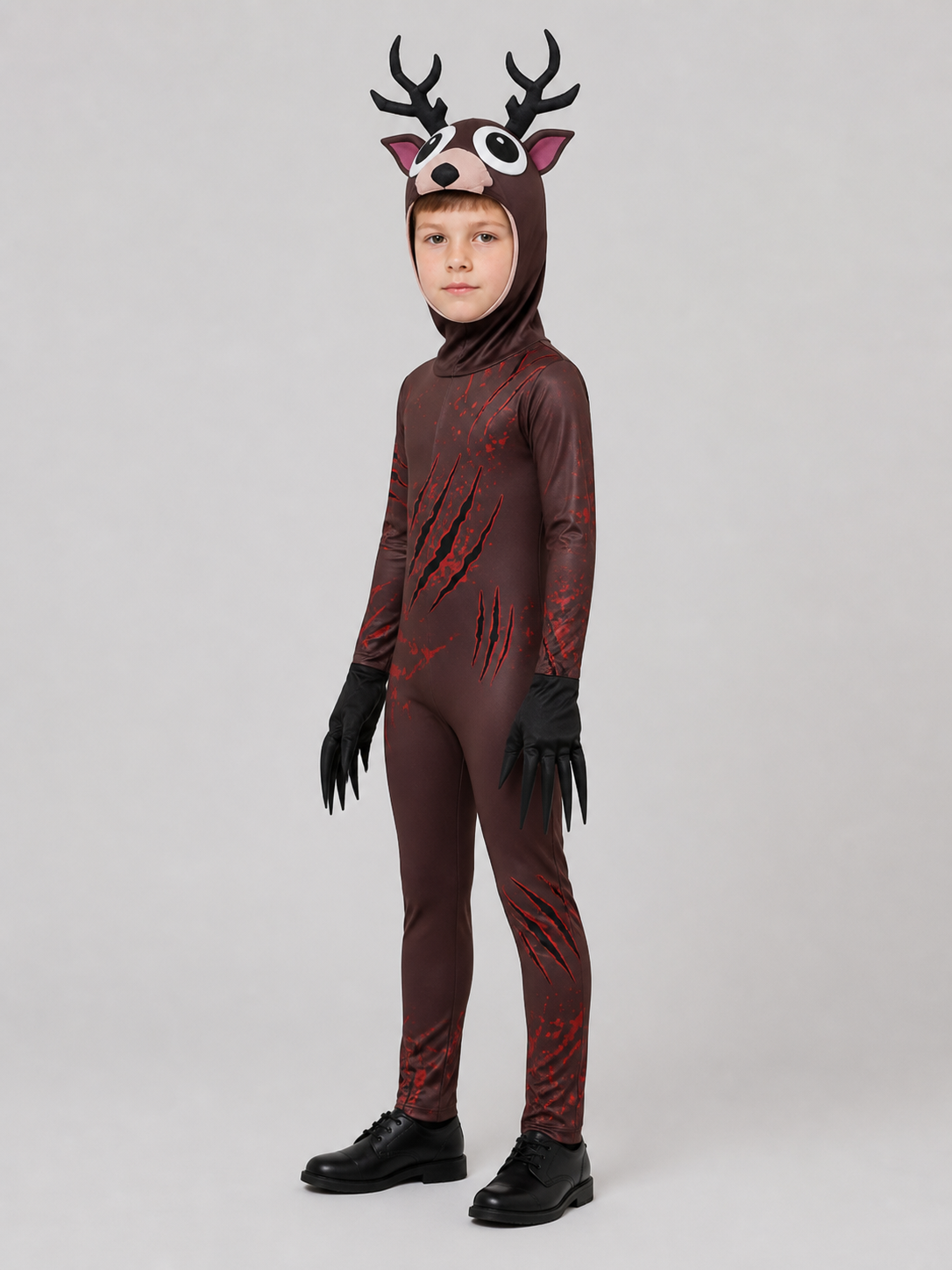Scary Deer Costume Jumpsuit for Cosplay side view