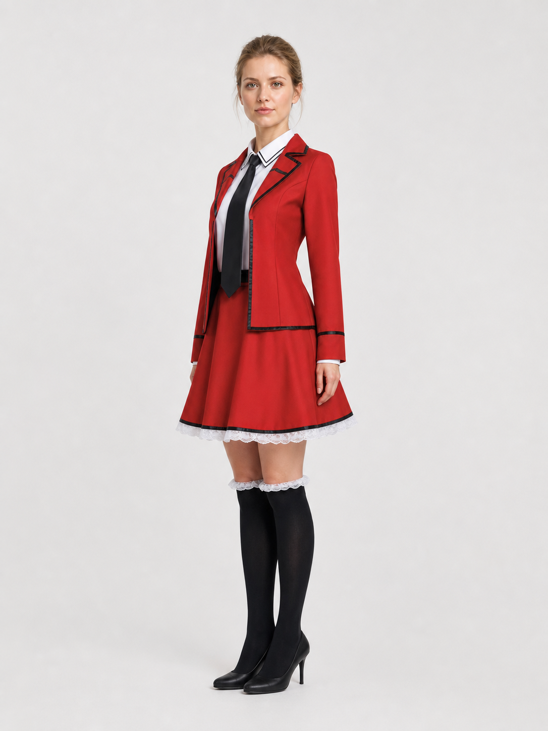 Kotori Itsuka Cosplay Costume School Uniform Full Set side view