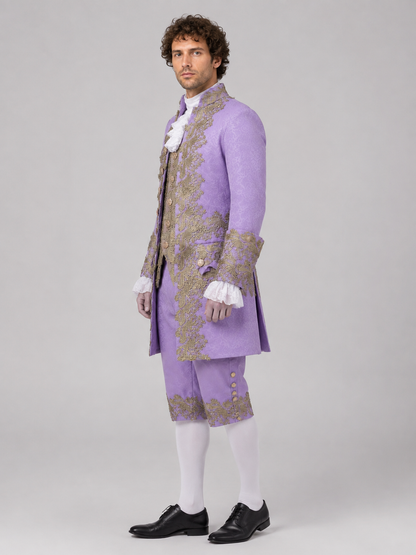 Purple Historical-Style Cosplay Costume side view