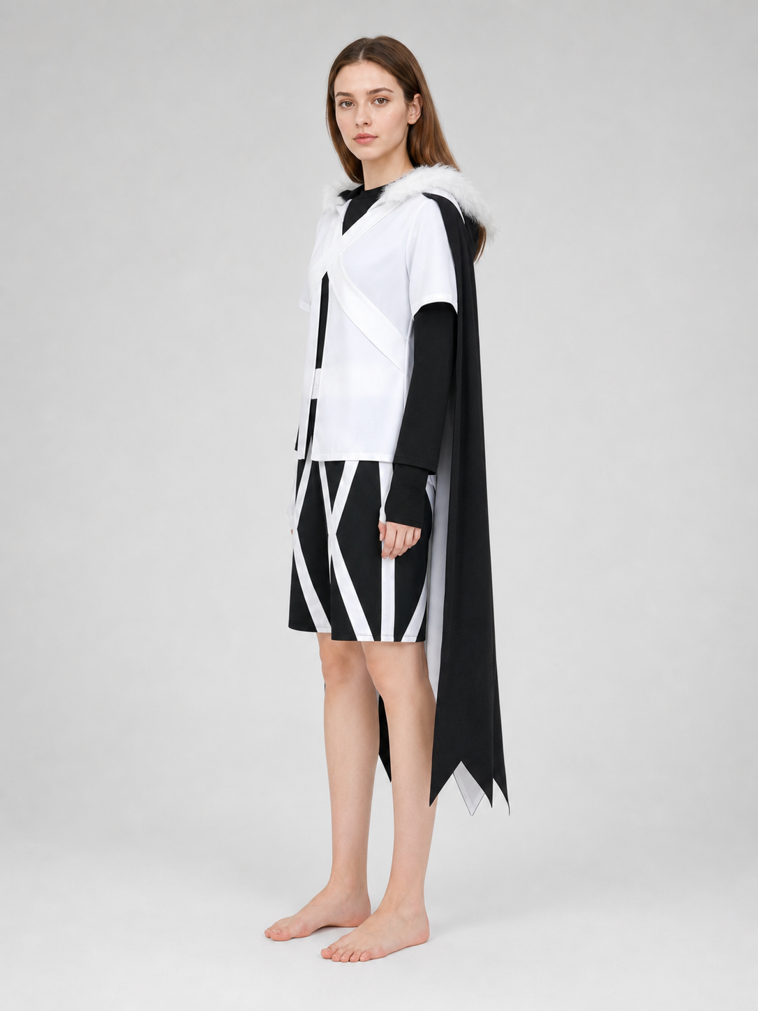 XTALE Cross Sans Cosplay Costume with Cape and Shorts