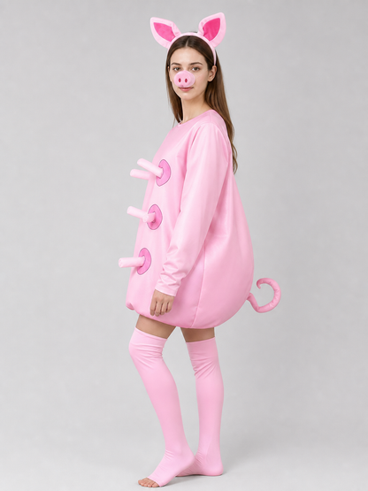 Adult Pink Pig Costume
