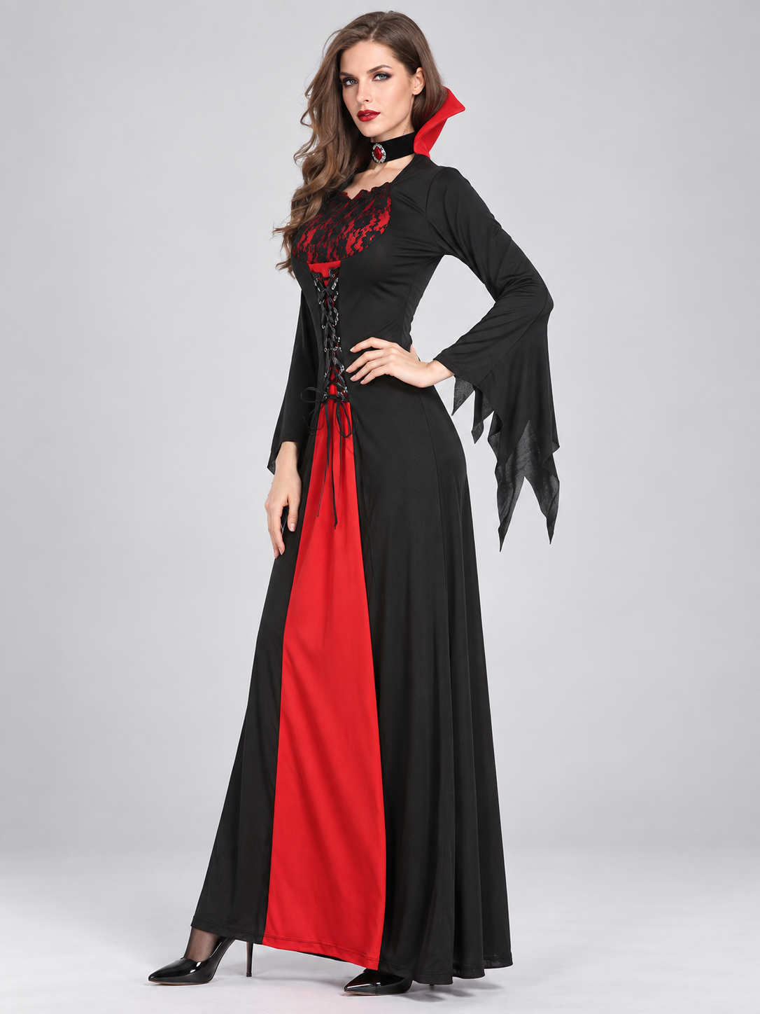 Vampire High-Neck Carnival Dress