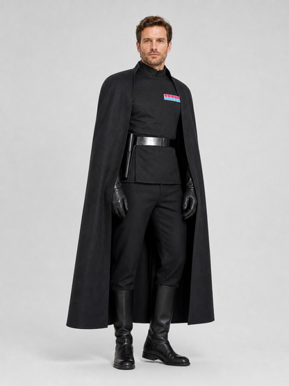 Black Star Wars Imperial Officer Cosplay Costume side view