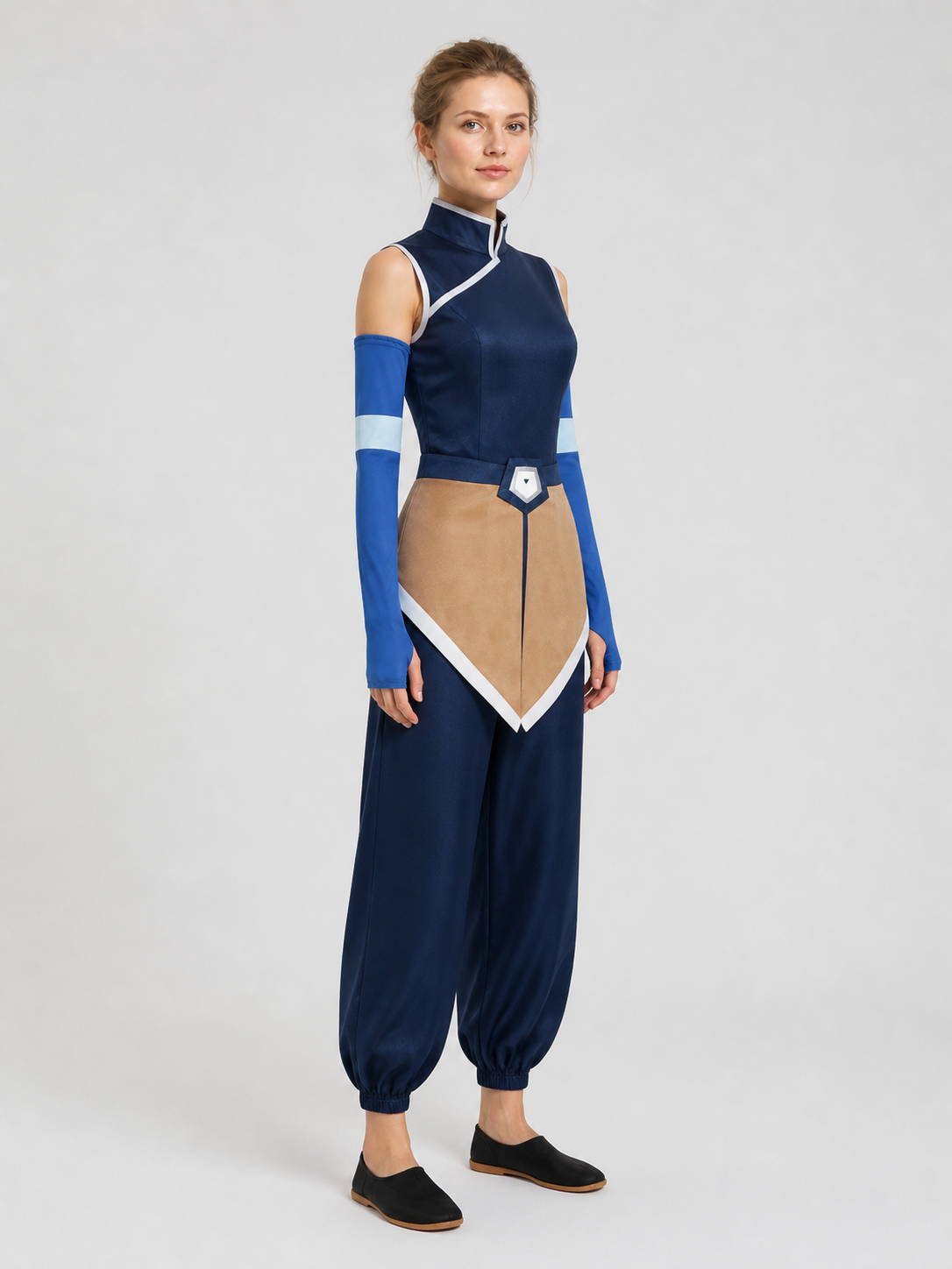Avatar Zuko and Katara Cosplay Costume with Belt and Arm Guards