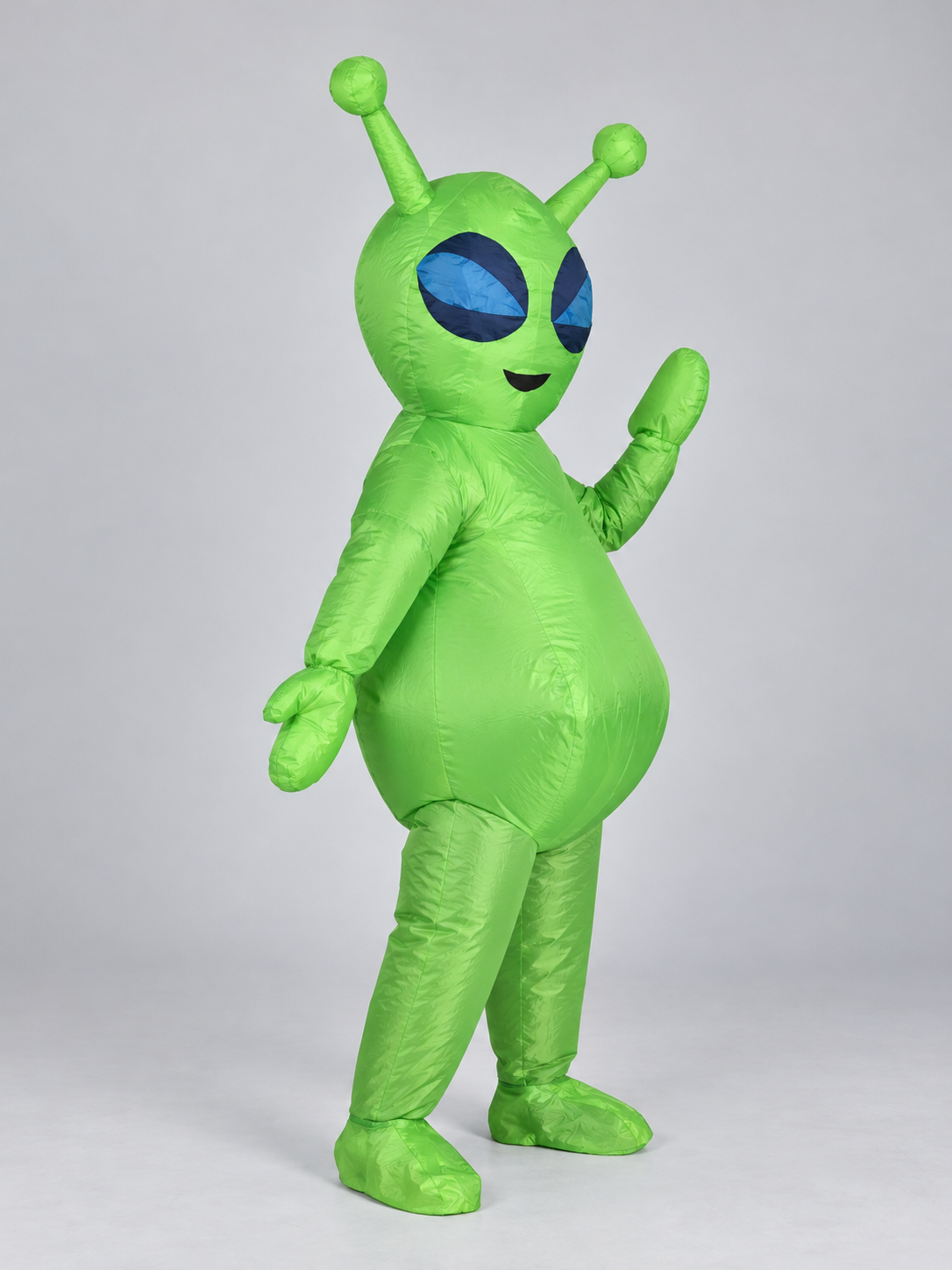 Inflatable Green Alien Costume with Antennas