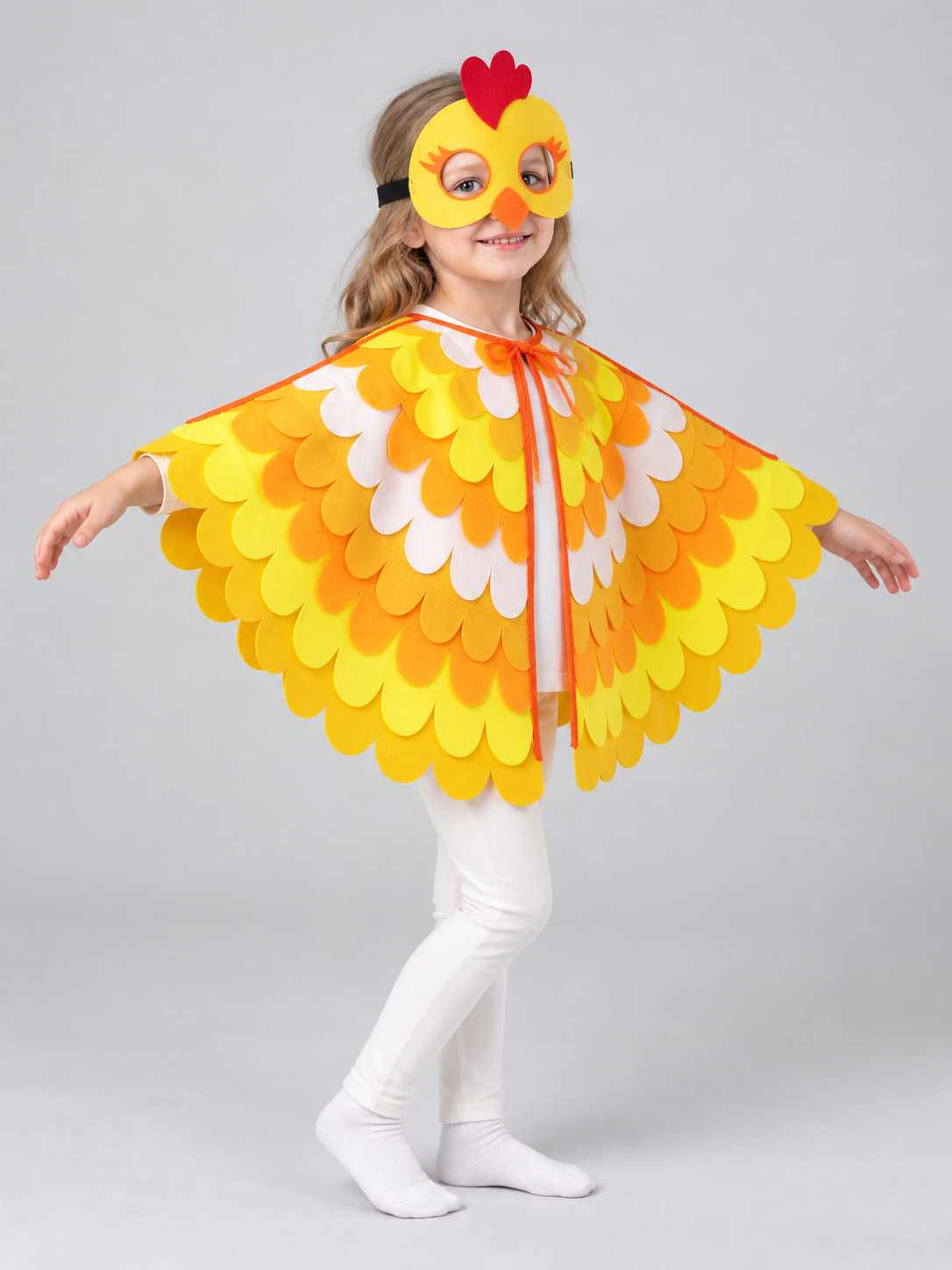 Chicken Carnival Costume with Cape and Mask