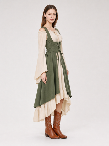 Medieval-Style Lace-Up Sundress