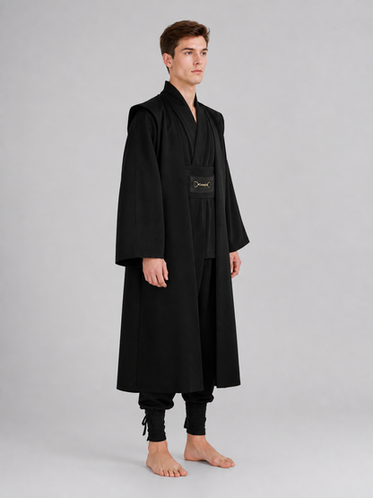Obi-Wan Kenobi Cosplay Costume, Black Robe