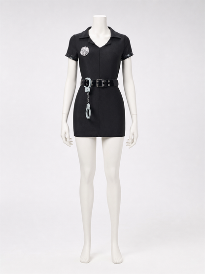 Police Costume for Role-Playing Scenes and Performances