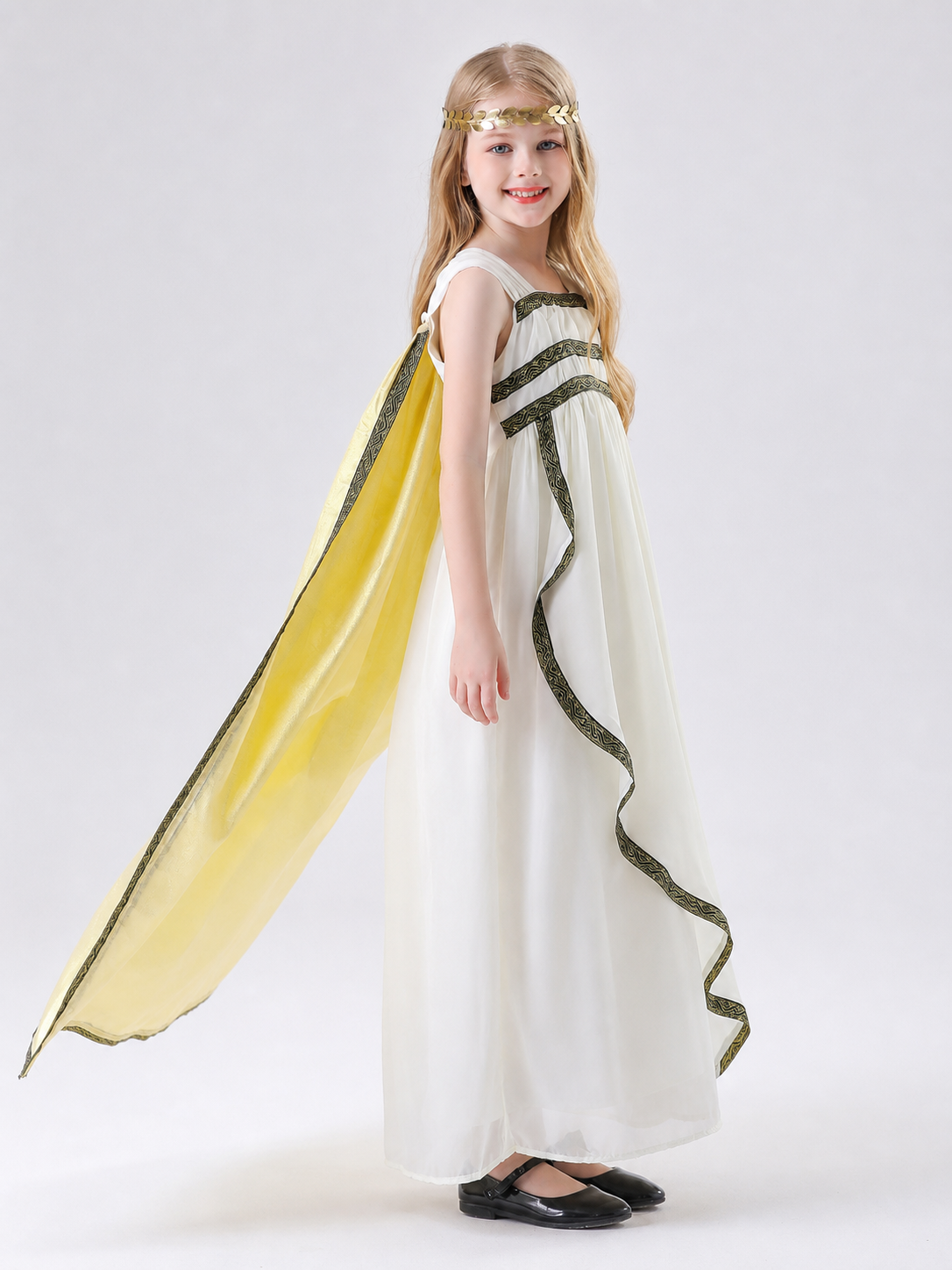 Children’s Greek-style costume with cape and headband