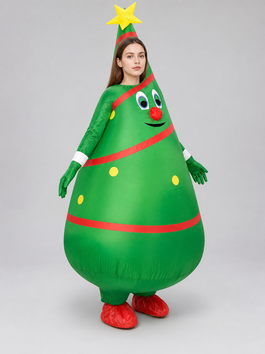 Christmas Tree Ornament with a Smile and a Star