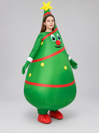 Christmas Tree Ornament with a Smile and a Star