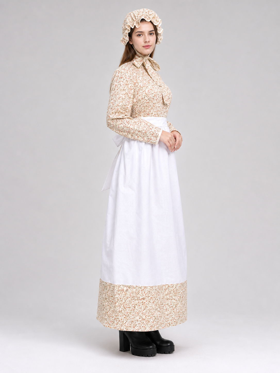 Carnival Costume Dress “Wolf Grandma” with Apron