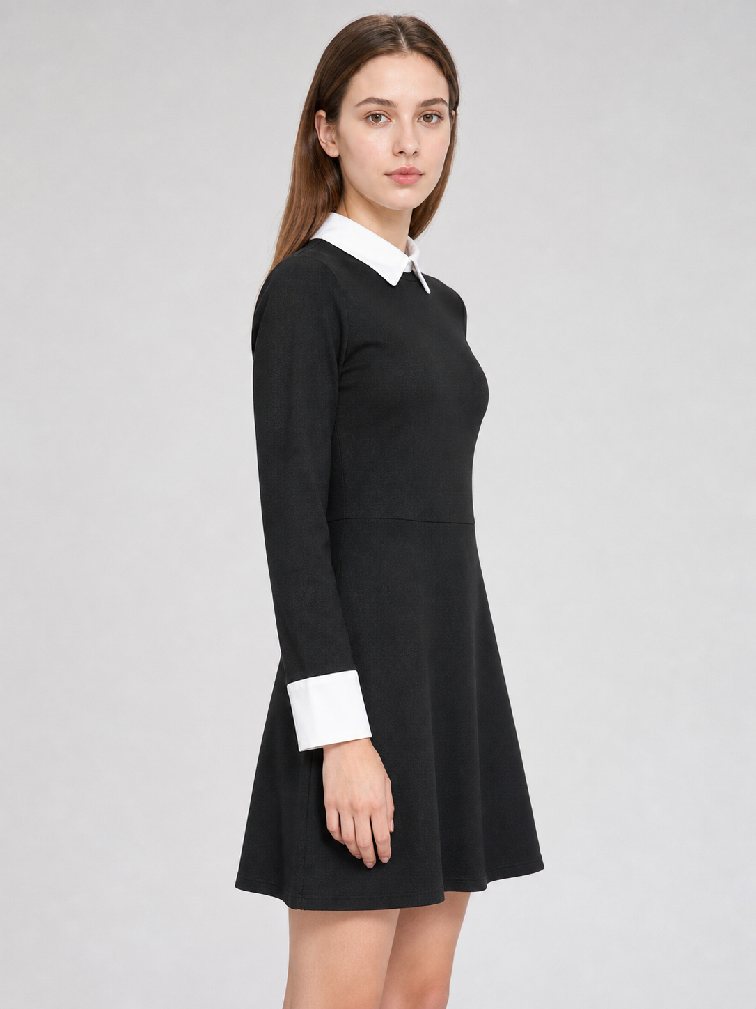 Wednesday cosplay costume: dress, wig, and accessory