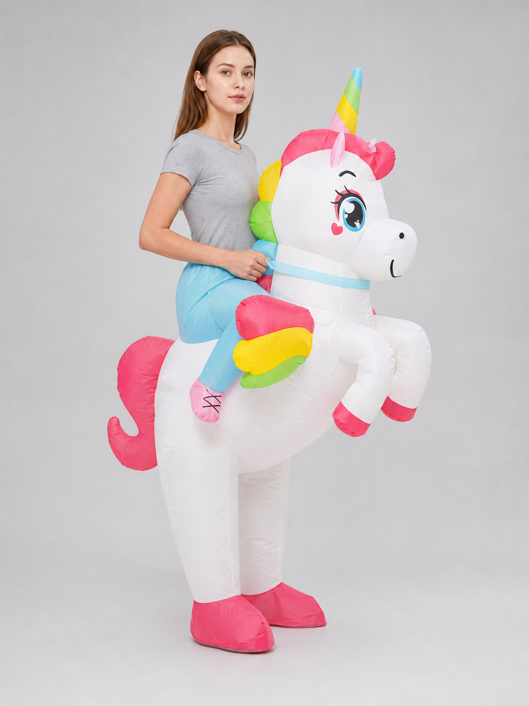 Inflatable Costume: Unicorn, Shark, or Alien