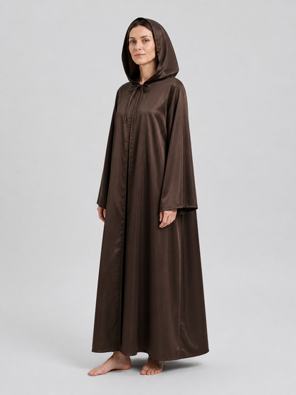 Long Hooded Jedi Cloak for Star Wars Cosplay side view