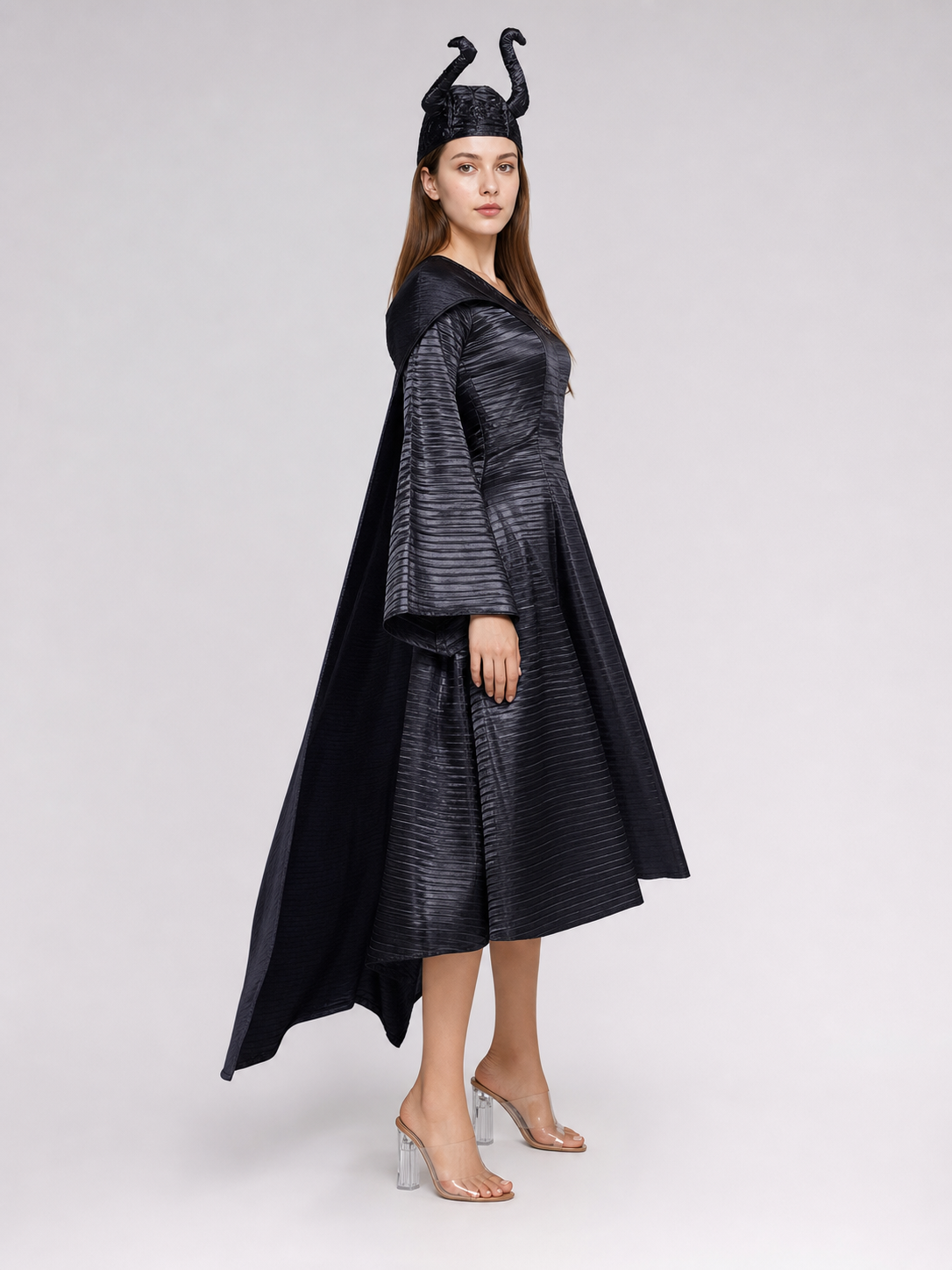 Horned costume dress, gothic look