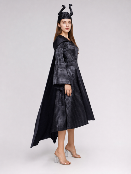 Horned costume dress, gothic look