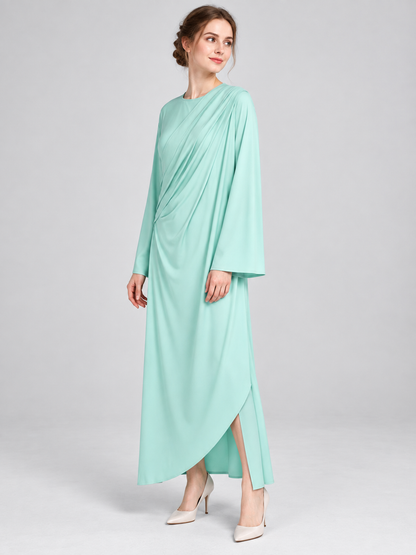 Carnival Costume Dress with Asymmetrical Draping side view
