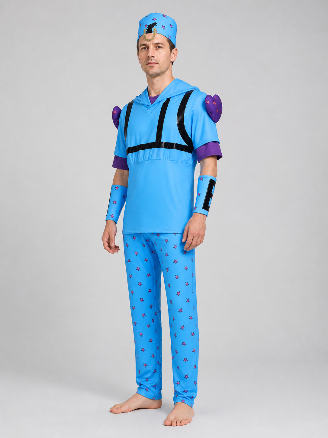 Johnny Joestar Cosplay Costume Set with Hat side view