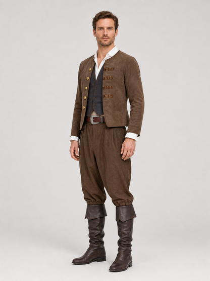 Jack Sparrow Pirate Costume for Adults for Halloween side view