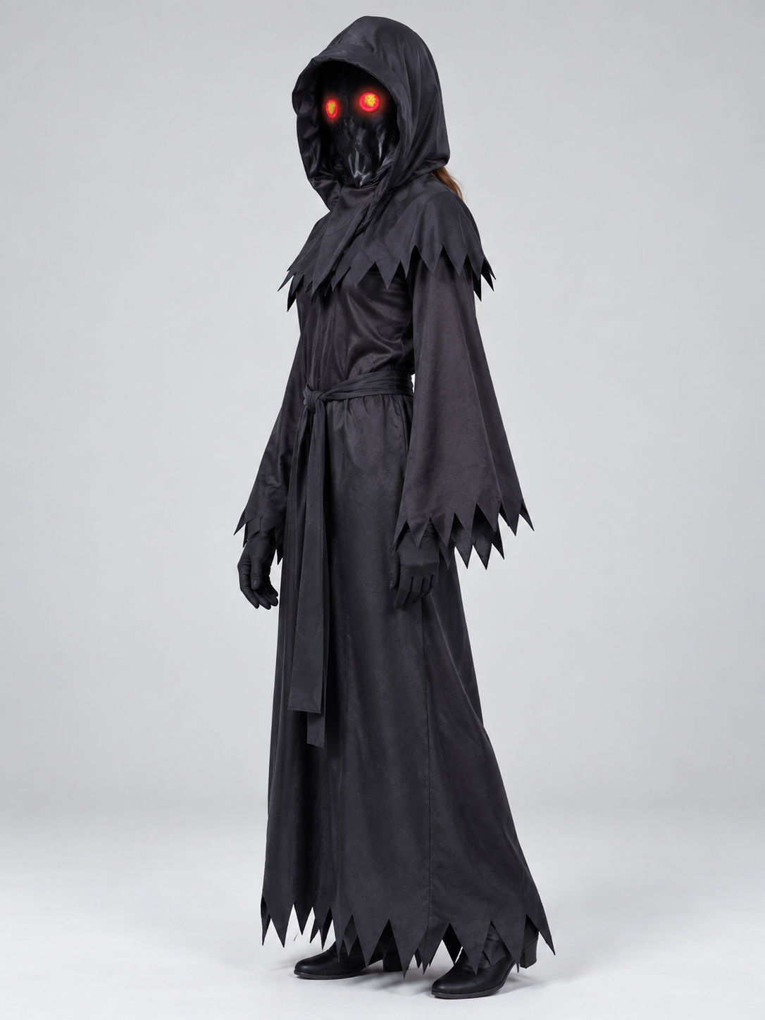 black black hooded reaper cosplay costume product image 5