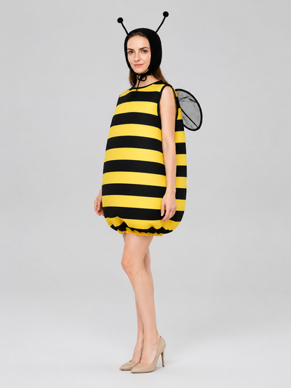 Bulky Bee Costume for Cosplay, Yellow and Black side view