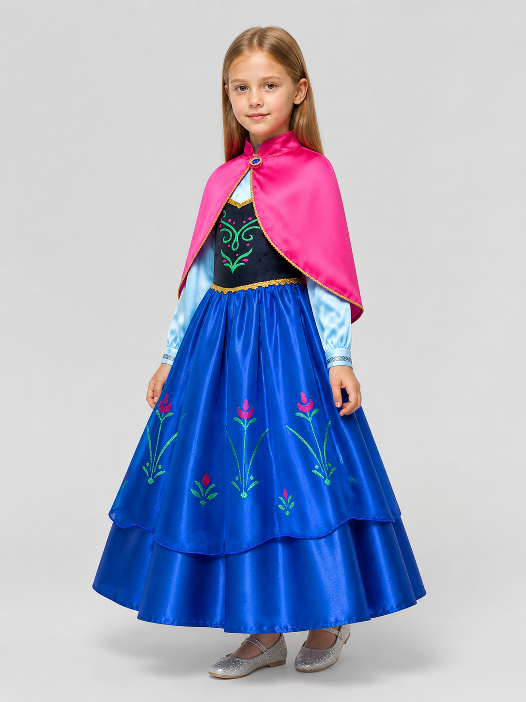 Princess Anna Carnival Dress for Girls side view