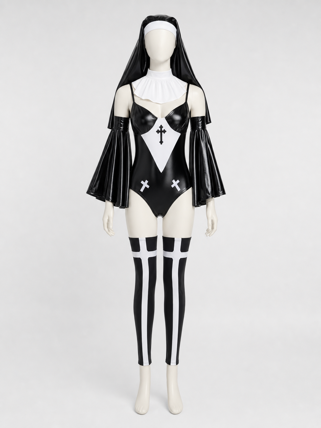 Religious-Style Cosplay Costume with Veil side view