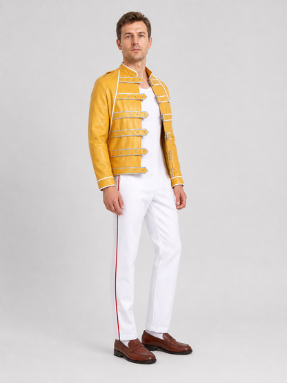 Freddie from Queen Costume for Cosplay and Stage Performance side view