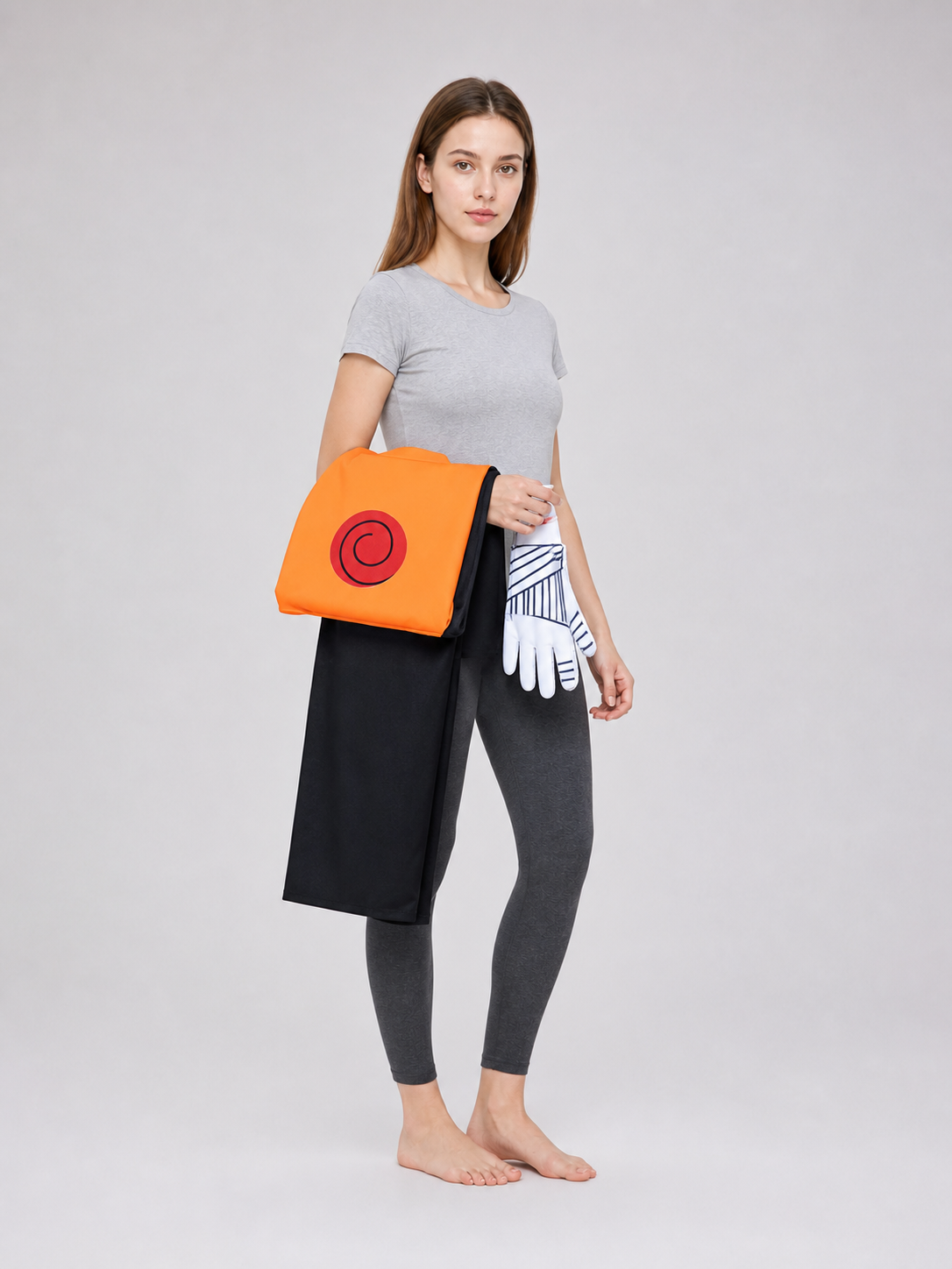 Naruto Cosplay Costume: Top, Bottoms, and Gloves