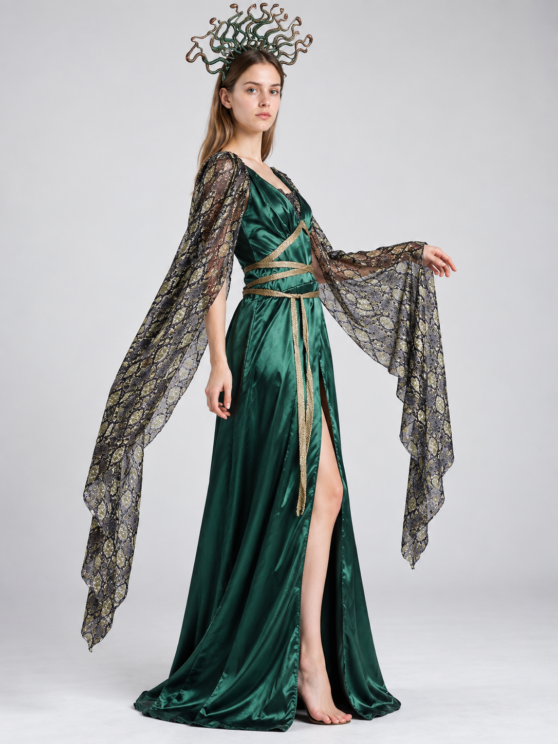 Medusa Costume with Headpiece side view