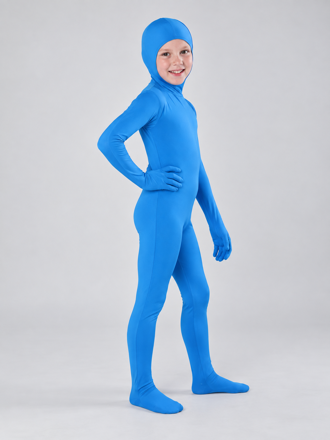 Blue Milk Silk Cosplay Jumpsuit Costume
