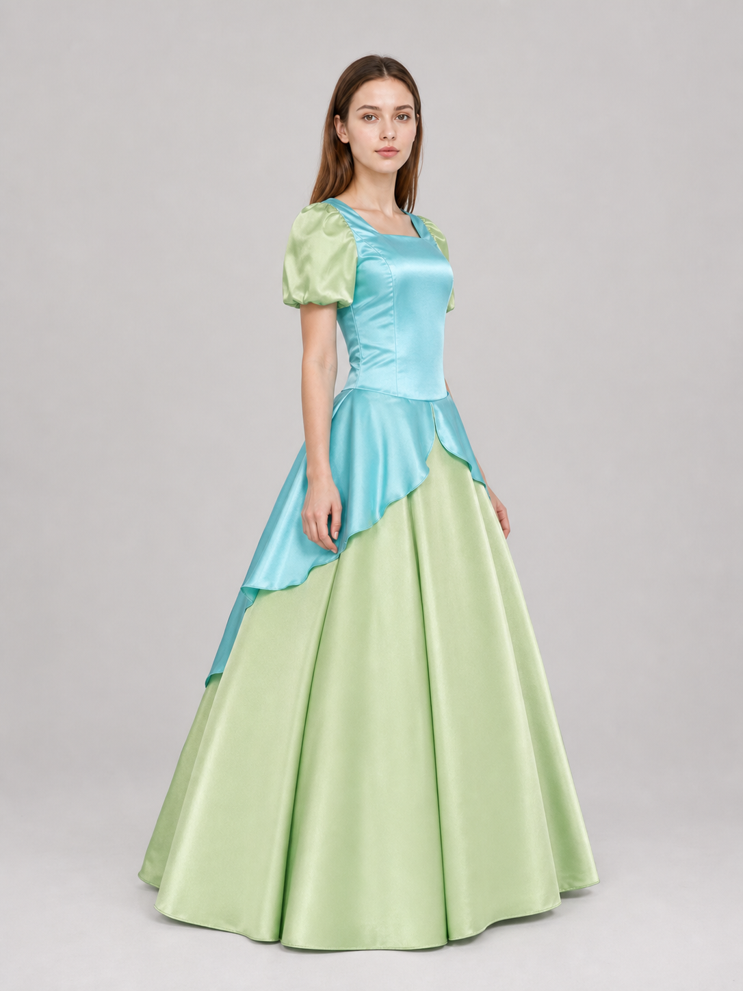 Cinderella Cosplay Costume: Dress with Bow and Headband