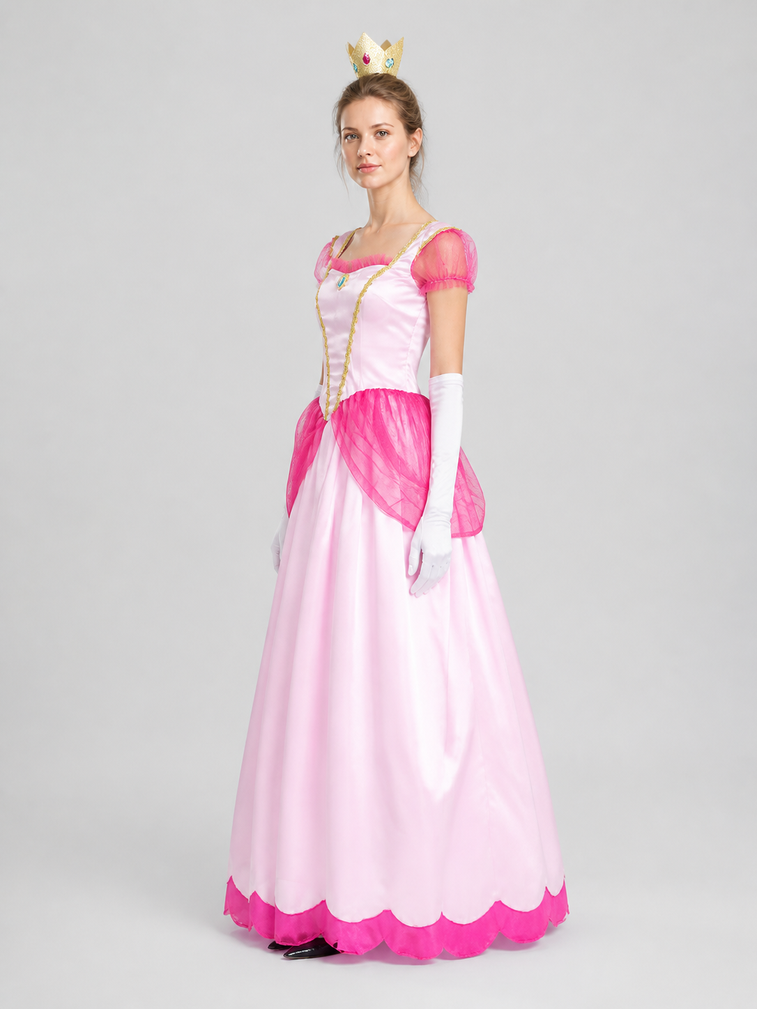 Pink Princess Dress for Halloween, S-XXL side view
