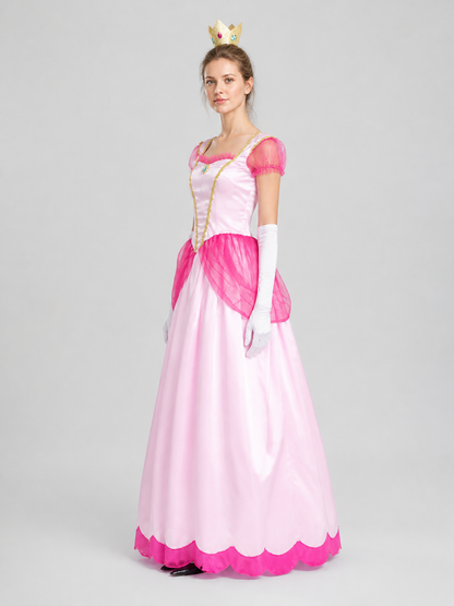 Pink Princess Dress for Halloween, S-XXL side view