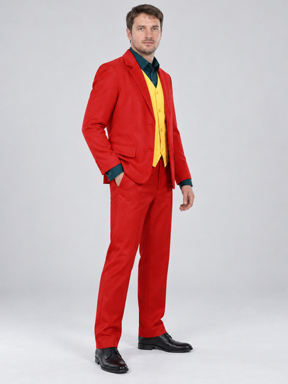 Clown Costume: Red Jacket and Yellow Vest