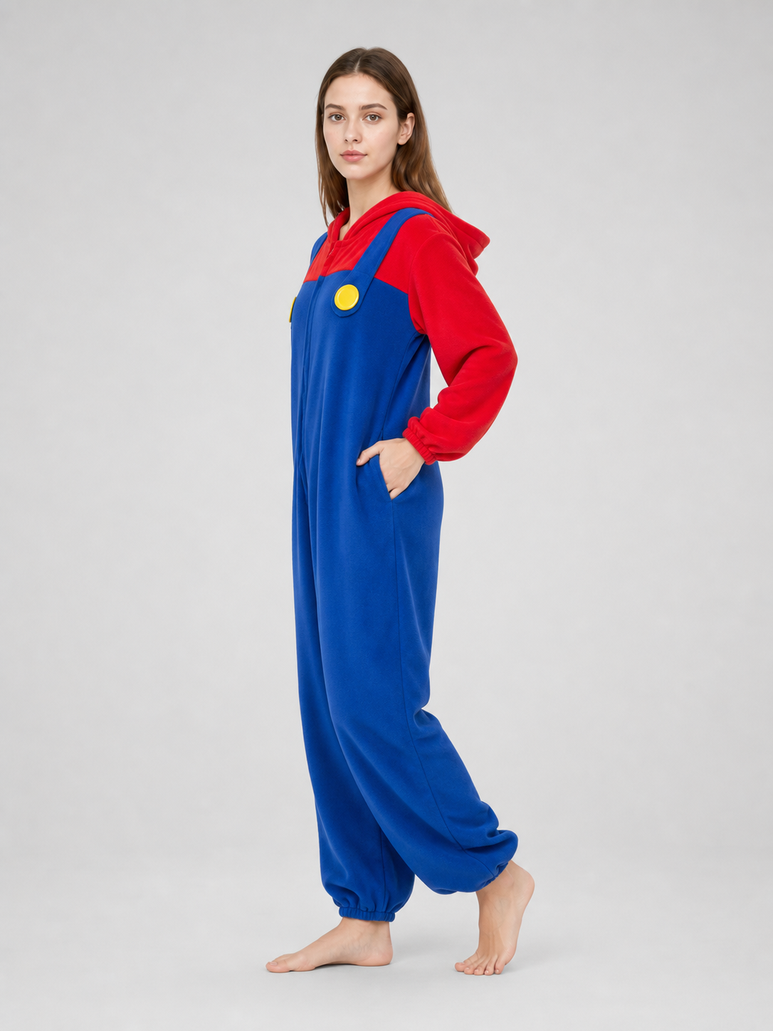 Super Mario-Style Costume with Cap