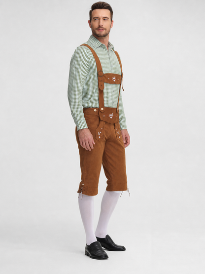 German-Style Costume: Shirt and Suspender Shorts