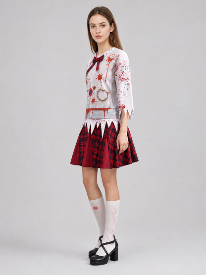 Halloween Blood-Splatter Costume Dress