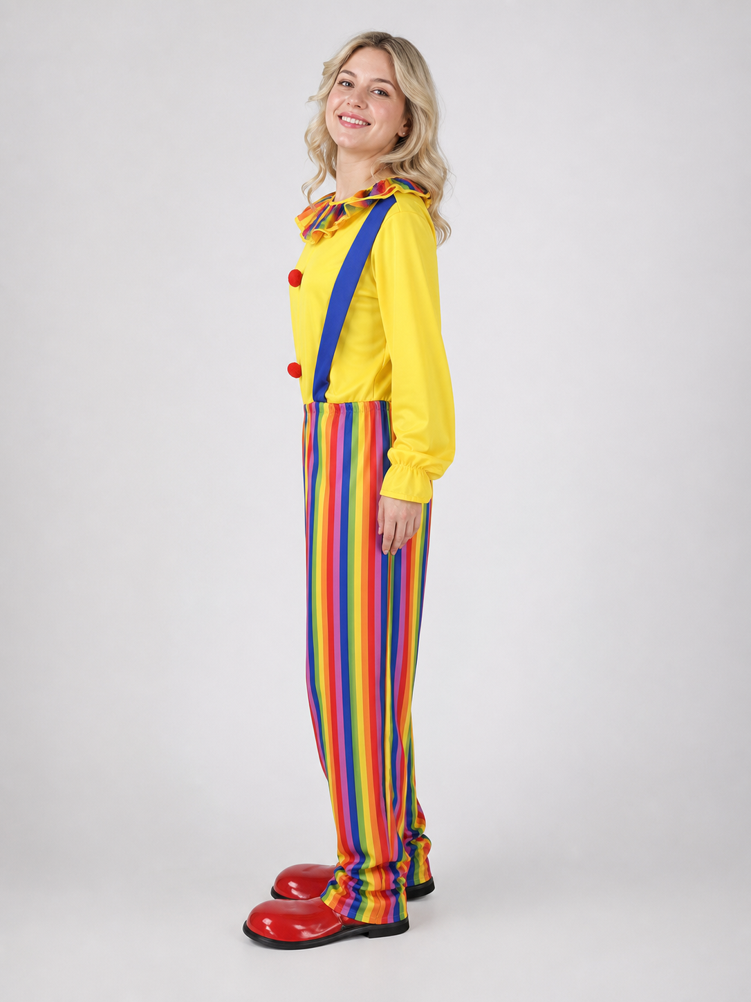 Clown Jumpsuit Costume for Stage and Halloween