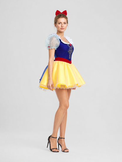 Snow White Dress with Full Skirt for Cosplay
