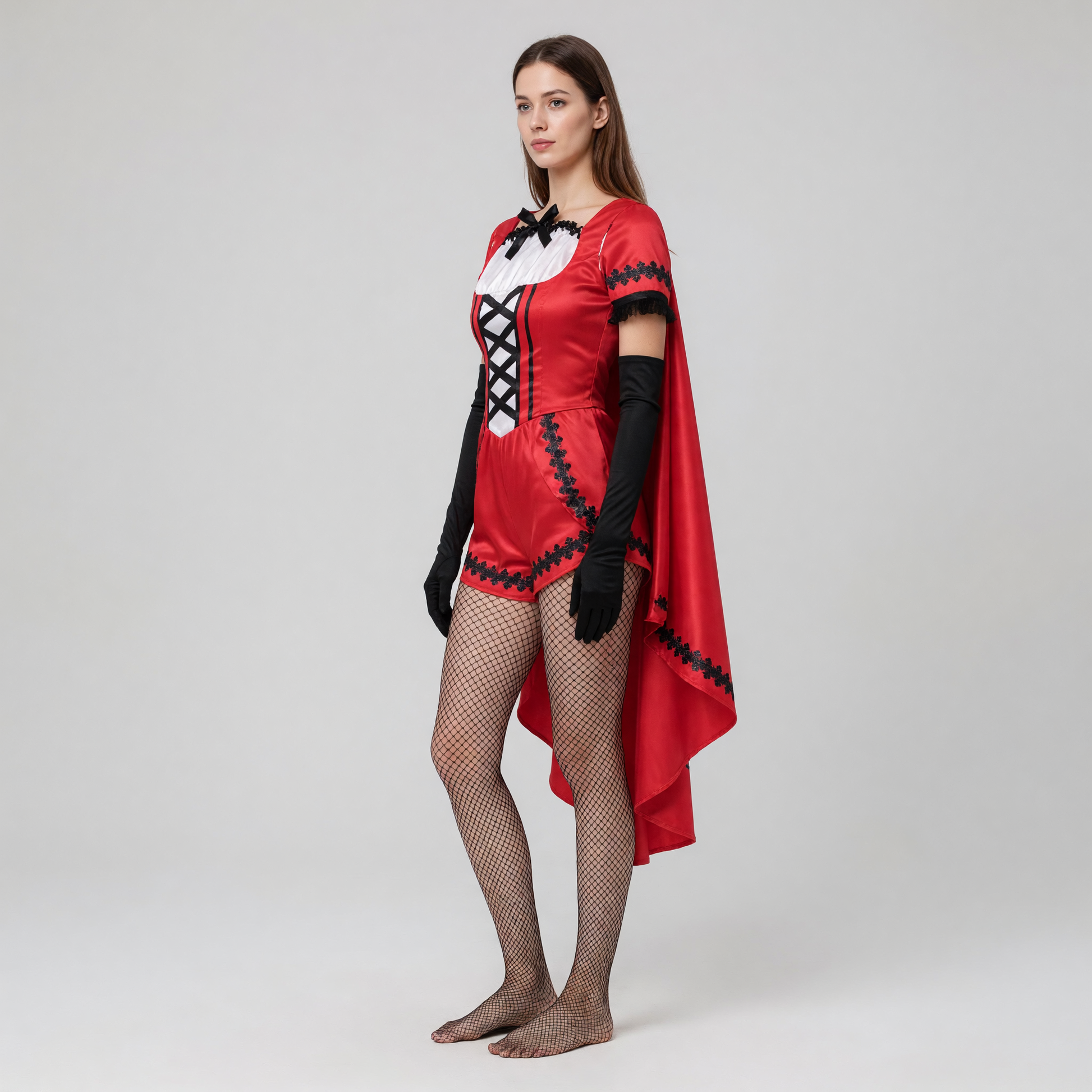 Gothic Little Red Riding Hood Costume for Cosplay