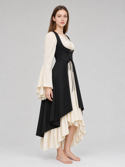 Black Medieval-Style Overdress