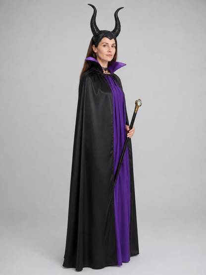 Witch Costume with Cape and Accessories side view