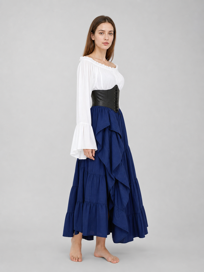 Retro-Style Costume Dress with Corset