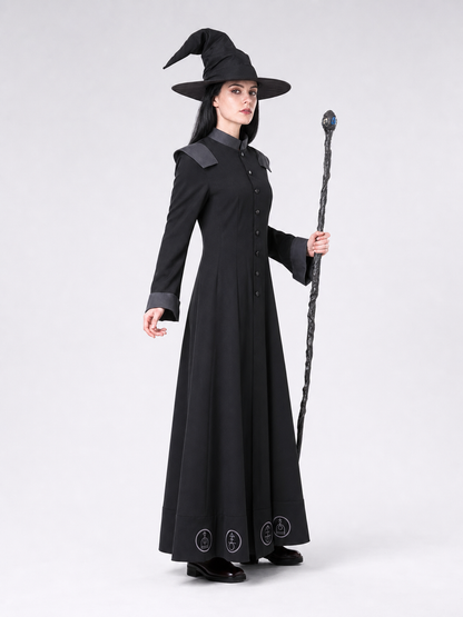 Halloween Wizard Costume with Hat and Robe
