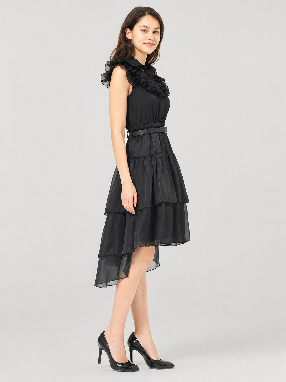 Wednesday Addams Cosplay Dress, Punk Style