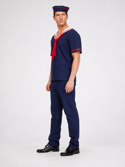 Sailor Costume for Themed Parties with Cap